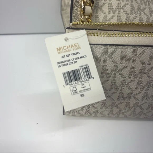 Michael Kors Mina Large & Wallet Light Cream Multi - Picture 12 of 14